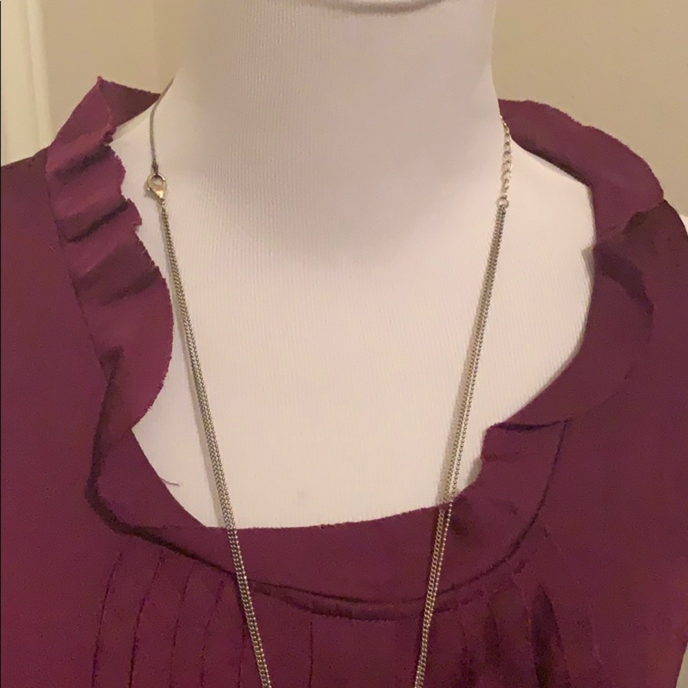 Purple Ruffled Blouse - Picture 2 of 4